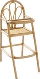 Vertbaudet Chaise haute en rotin pour enfant beige