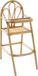 Vertbaudet Chaise haute en rotin pour enfant beige