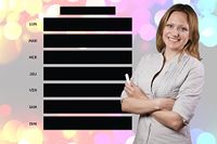 Muursticker leisteen kalender met wit vloeibaar krijt