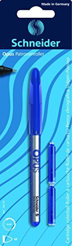 Schneider Schrijfgerei Opus Rollerball Pen Cartridge, M, Assorted, 1 Blister Card Incl. 2 Ink Cartridges