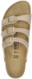 Birkenstock FLORIDA SANDCASTLE BF Dames Slippers Wit/beige Maat 40