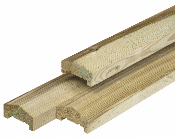Gardenlux Grenen afdekkap met sponning 3,5x8,5x180 cm