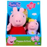 Peppa Pig pluche speelgoed set van 2 – Peppa & Baby Evie