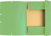 Exacompta 25x Elastomap 3 kleppen in glanskarton 400g/m2 - A4 - Lindengroen - 55513E