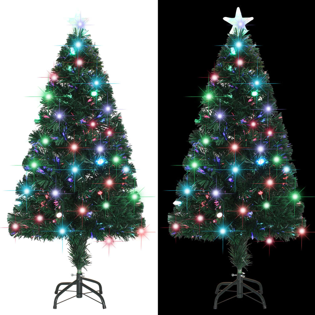 vidaXL Kunstkerstboom met standaard/LED 120 cm 135 takken