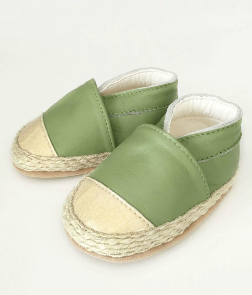 Kohworld Babyschoentjes-espadrilles-Golden-Olive / 9-12 mnd