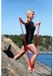 Sissel Fitband 7.5 cm x 2 m - moyen rouge + clip