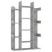 vidaXL Bibliothèque 86x25,5x140 cm bois de chêne finition béton gris