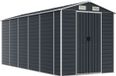 vidaXL Tuinschuur 191x470x198 cm Gegalvaniseerd Staal Antracietkleurig