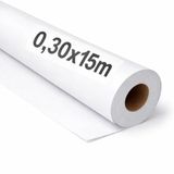 OFITURIA Wit kraftpapier, rol 0,30 x 15 m, 1 rol, verpakkings- en cadeaupapier, knutsel- en naaipatroon, robuust en gemakkelijk te snijden