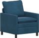 vidaXL Sofa Bleu Velours 76 x 81 x 87,5 cm