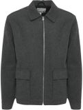 Solid DK Company A/S Jas Solid Meier Heren XXL Medium Grijs Gemêleerd Polyester Lange Mouw Rits