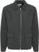 Solid DK Company A/S Jas Solid Meier Heren XXL Medium Grijs Gemêleerd Polyester Lange Mouw Rits