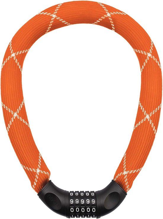 Nean Ketting met cijfercode - 90cm - Oranje