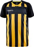 Craft Progress 2.0 Stripe Shirt Korte Mouw Kinderen - Geel / Zwart | Maat: 122/128