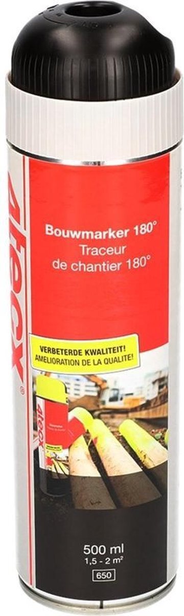 4Tecx Bouwmarker Zwart 500ml