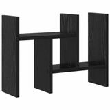 vidaXL Bureau Organizer Zwart eiken 50 x 15,5 x 35,5 cm