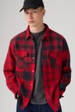 Levi's Chemise Western Relaxed Assemblée - Homme - M - Rouge / Dulzaina Plaid Emboldened