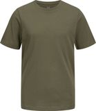 JACK&JONES - JJEORGANIC BASIC TEE SS O-NECK NOOS JNR T-shirt garçon - Taille 152 - Coton - Olive Night