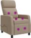vidaXL Fauteuil Cappuccino Similicuir