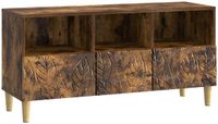vidaXL TV-kast 102 x 34,5 x 50 cm Gerookt eiken Bewerkt hout
