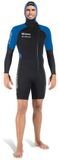 Mares 2nd Skin 1.5 Mm Shorty Met Lange Mouwen Zwart M Man