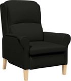 vidaXL Fauteuil Zwart Stof