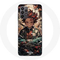 Maniacase Etui voor Samsung Galaxy A23 5G Demon Slayer Tanjiro Anime Manga