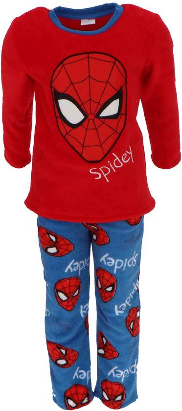 4KidsOnly Spiderman Coral-fleece pyjama - Maat 122/128