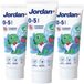 Jordan - Tandpasta Kids 0-5 jaar - 3 x 50 ml - Voordeelverpakking