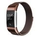 By Qubix Qubix Milanese Bandje voor Fitbit Charge 2 - Large - Bruin