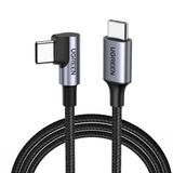 Ugreen US255 USB-kabel USB 2.0 0,5 m USB C naar USB C Zwart/Grijs