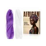 GENERIC - Kit Éponge Filet Africain Violet et Blanc avec Corde - 70g