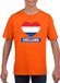 Bellatio Decorations Shoppartners Bv Oranje Holland hart vlag shirt kinderen - Oranje Koningsdag/ Holland supporter kleding 134/140