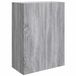 vidaXL Wandkast 66 x 34,5 x 90 cm Bewerkt hout Grijs Sonoma