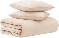 vidaXL - Deken - Set - 2 - st - 140 - x - 220 - cm - Kapok - en - Polyester - Beige