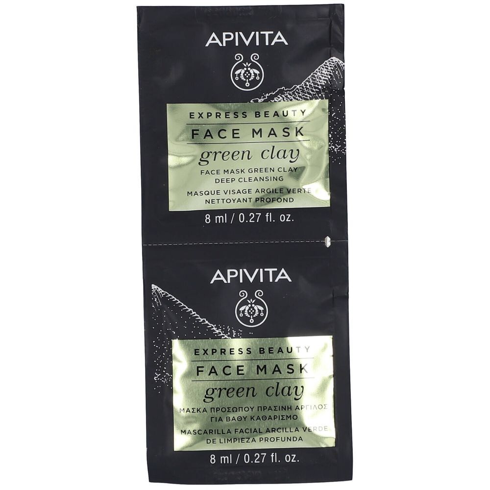 Apivita Express Beauty Face Mask Green Clay Deep Cleansing