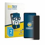 BROTECT - Privacy Screenprotector voor Lava Bold N2 Pro - Folie Beschermfolie Blauwlichtfilter 2 Stuks