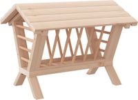 vidaXL Hooiruif voor konijnen 44x33x33 cm massief vurenhout