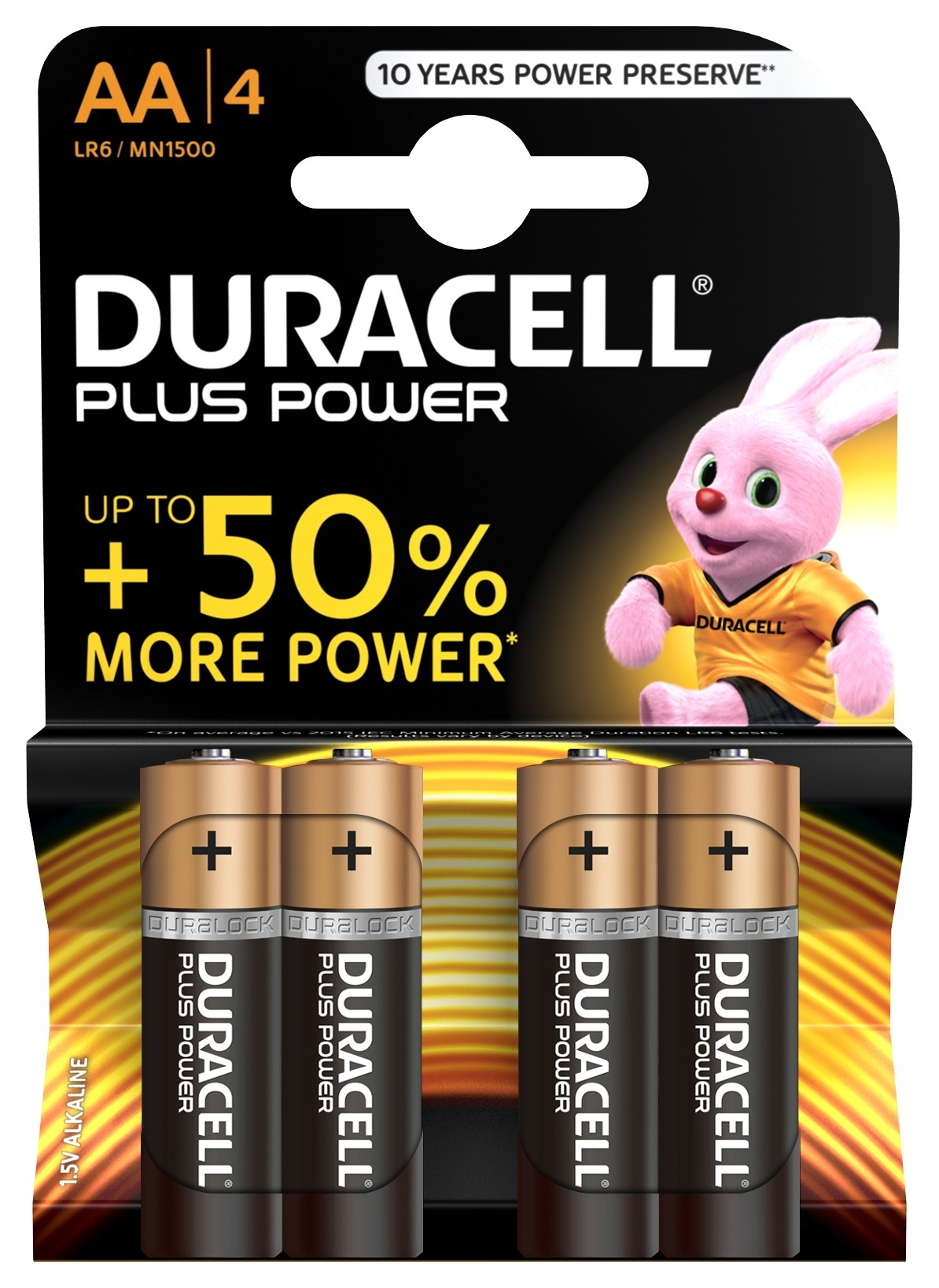 Duracell AA Plus Power batterijen (4 stuks)