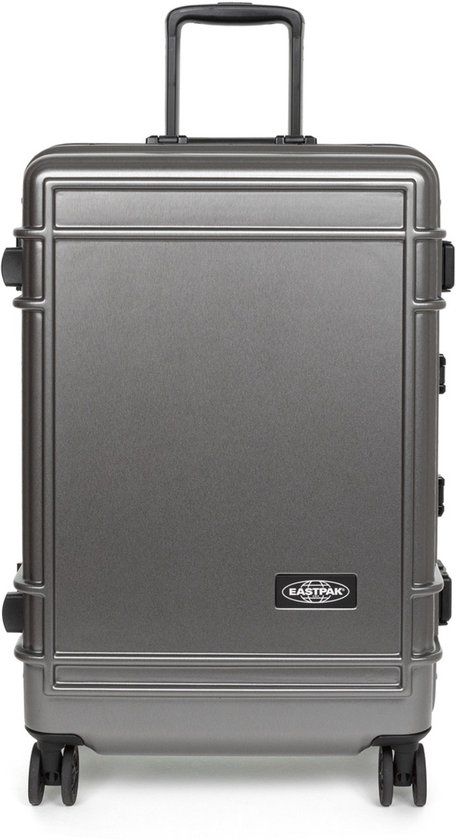Eastpak Reistas EA5BJF Resist'R Case M - 63 Liter - Polyester - Brushed Metal - Unisex - Met wielen