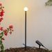 Lindby - Sfeerverlichting buiten - 1licht - Aluminium, kunststof - H: 81.7 cm - zwart, wit - Inclusief lichtbron