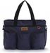 Decopatent Sac bandoulière - Sac à langer - Tapis à langer & porte-bouteille inclus - Bleu