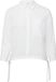 s.Oliver - Femme - Chemisier léger en voile de coton avec détail nœud - Blanc - Taille 46