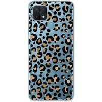1001 coques Oppo Bedrukt siliconen hoesje compatibel met Oppo A15 Leopard