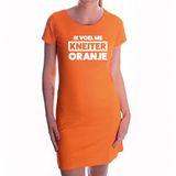 Bellatio Decorations Ik voel me kneiter oranje fun tekst jurkje oranje dames - oranje kleding voor dames - Koningsdag / supporter S