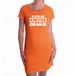 Bellatio Decorations Ik voel me kneiter oranje fun tekst jurkje oranje dames - oranje kleding voor dames - Koningsdag / supporter S