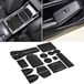 SENSHINE Accessoires voor Honda Civic 2022 2023 2024 2025, slipvast inzetstuk bekerhouder, middenconsole, deursleufpakket, matten, hoogwaardige 17-delige set (zwarte bies)