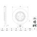 BOSCH Disque de frein (0 986 479 G63)