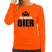 Bellatio Decorations Koningsdag sweater Wij Willem bier - oranje - dames - koningsdag outfit / kleding L